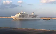 Cruise ship docked at the port of Ashdod, Israel