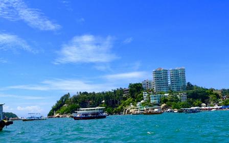 Cruise ship docked at the port of Acapulco, Mexico