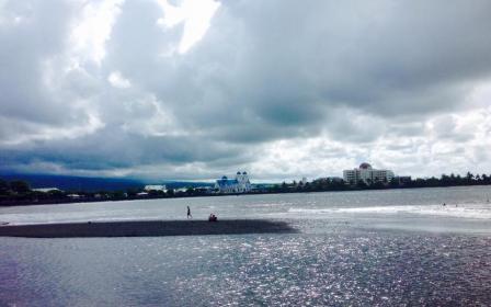 cruise ship docked at the port of Apia, Western Samoa