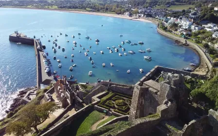 the port of Jersey, Channel Islands