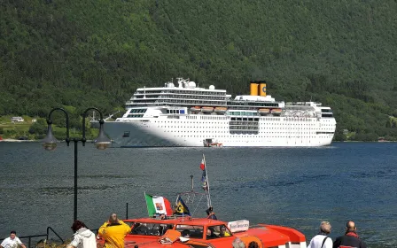 Costa cruise ship at the port of Rauma, Finland