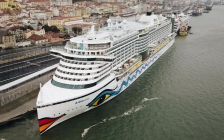 AIDA Perla cruise ship sailing from home port