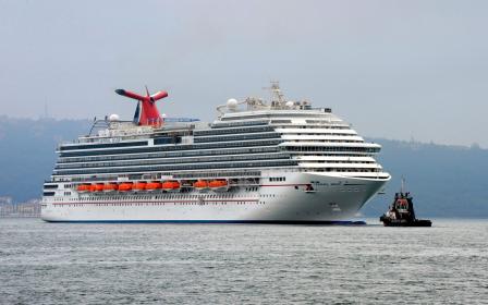 Carnival Magic cruise ship sailing from home port