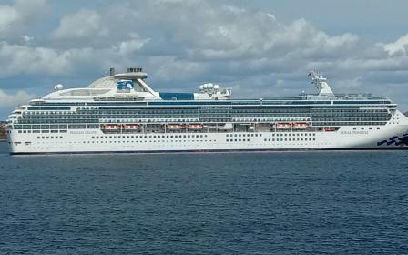 Coral Princess cruise ship sailing from homeport