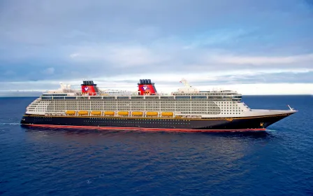 Disney Fantasy cruise ship sailing to homeport