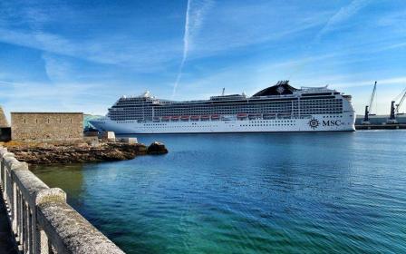 MSC Cruises Magnifica cruise ship sailing to homeport