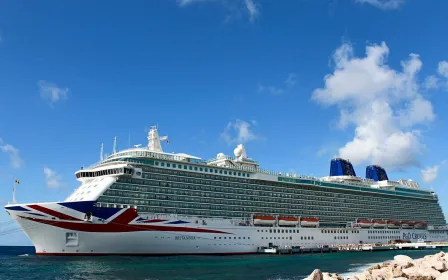 P&O Britannia cruise ship sailing from homeport