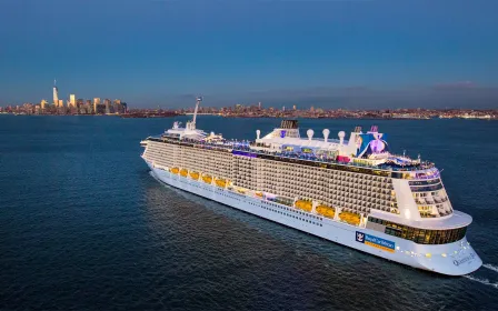 Royal Caribbean Quantum of the Seas cruise ship sailing from home port