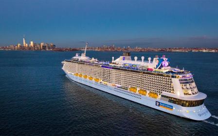 Royal Caribbean Quantum of the Seas cruise ship sailing from home port