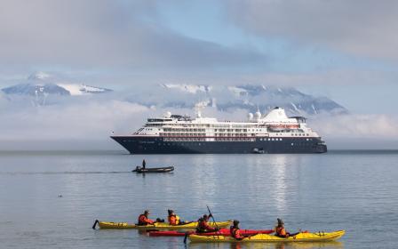 Silversea Cruises Silver Cloud cruise ship sailing from home port