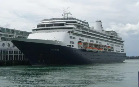 Holland America Line cruise ship ms Volendam sailing to homeport