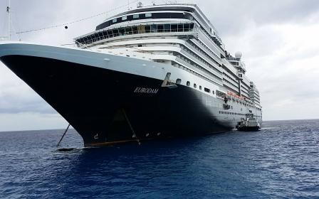 Holland America Line cruise ship ms Eurodam sailing to homeport