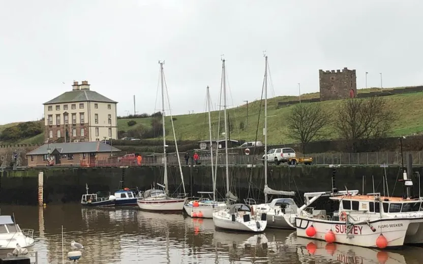 the port of Eyemouth, Scotland