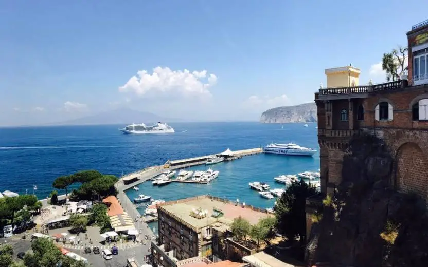 Cruise ship docked at the port of Mgarr, Gozo