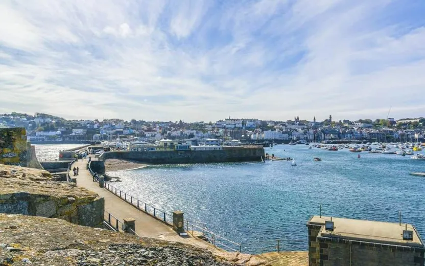 the port of Guernsey, Channel Islands