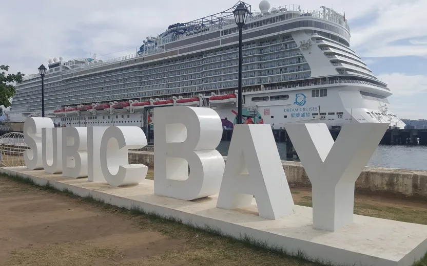 Cruise ship docked at the port of Subic Bay, Philippines