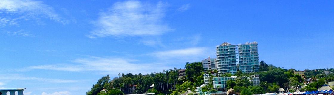 Cruise ship docked at the port of Acapulco, Mexico