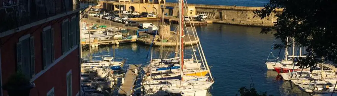 Cruise ship docked at the port of Bastia, Corsica