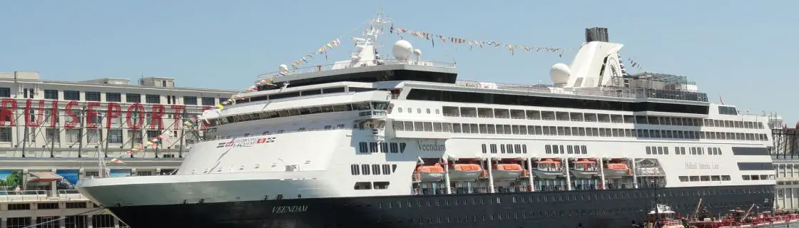 HAL cruise ship docked at the port of Boston, Massachusetts