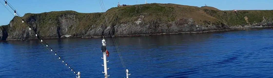 cruise ship anchored at the port of Cape Horn, Chile