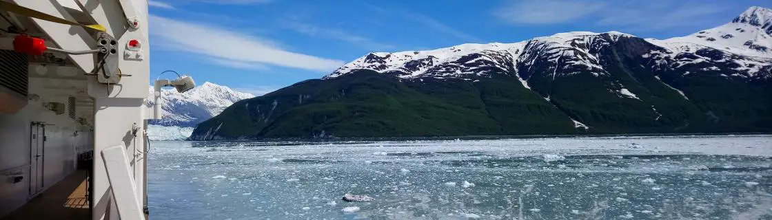 Princess cruise ship at Hubbard Glacier, Alaska