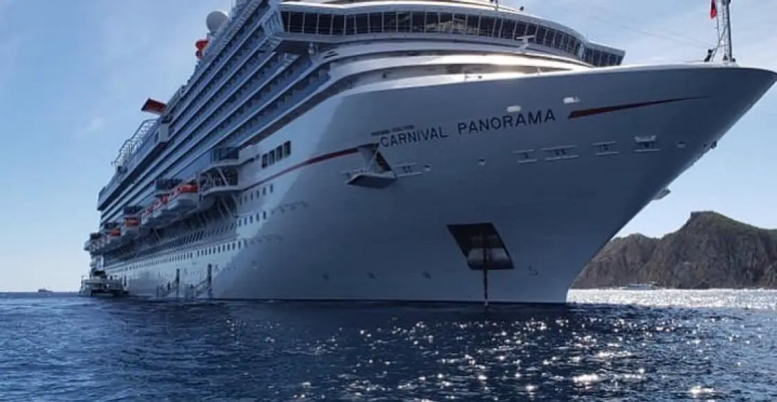 Carnival Panorama cruise ship sailing to homeport