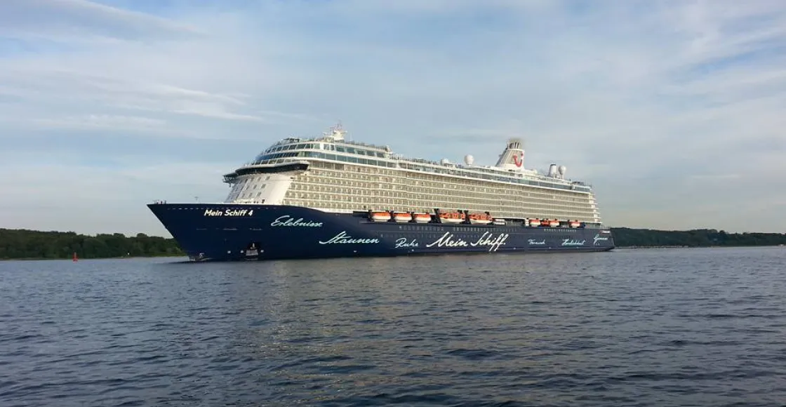 TUI Cruises Mein Schiff 4 cruise ship sailing from home port